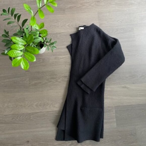 LOFT Black Wool Duster Jacket - Picture 9 of 9